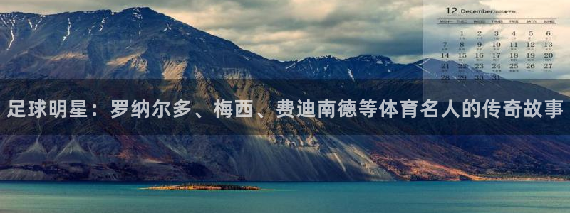 三亿体育：足球明星：罗纳尔多、梅西、费迪南德等体育名人的传奇故事
