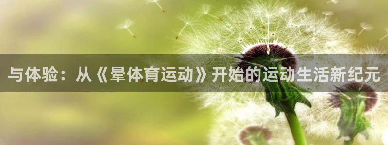三亿体育登录：与体验：从《晕体育运动》开始的运动生活新纪元