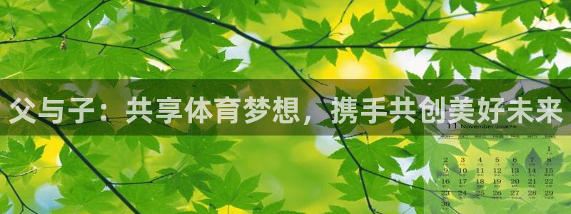 三亿体育：父与子：共享体育梦想，携手共创美好未来