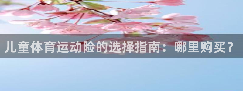 三亿体育登录：儿童体育运动险的选择指南：哪里购买？